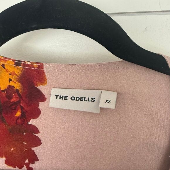 The Odell’s Women’s XS Pink Floral Wrap Maxi Dress - Picture 3 of 7